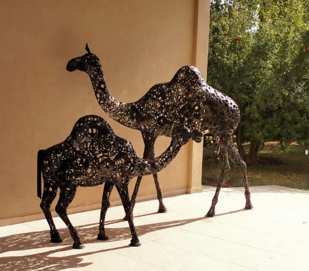 Kamelen sculptuur